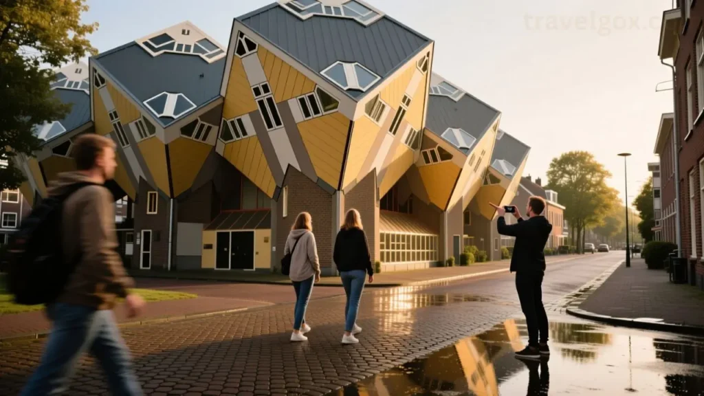 Cube Houses in Rotterdam showcasing unique modern architecture