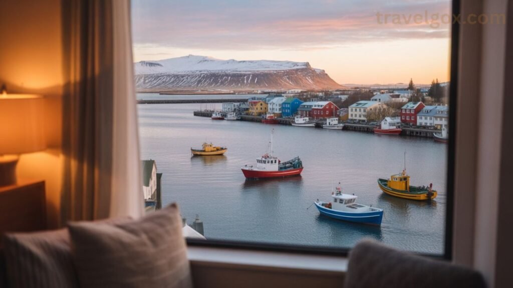 Harbor view from Reykjavik hotel